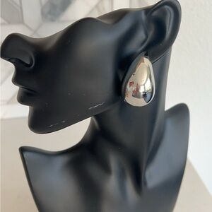 Elegant Silver Teardrop Earrings